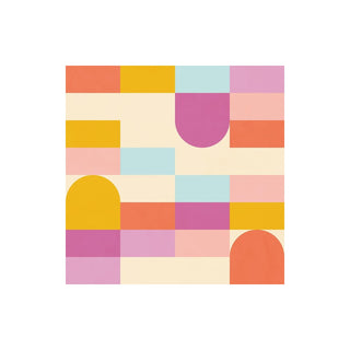 Paperproducts Design Disposable Napkin, 5 inch, Multicolor