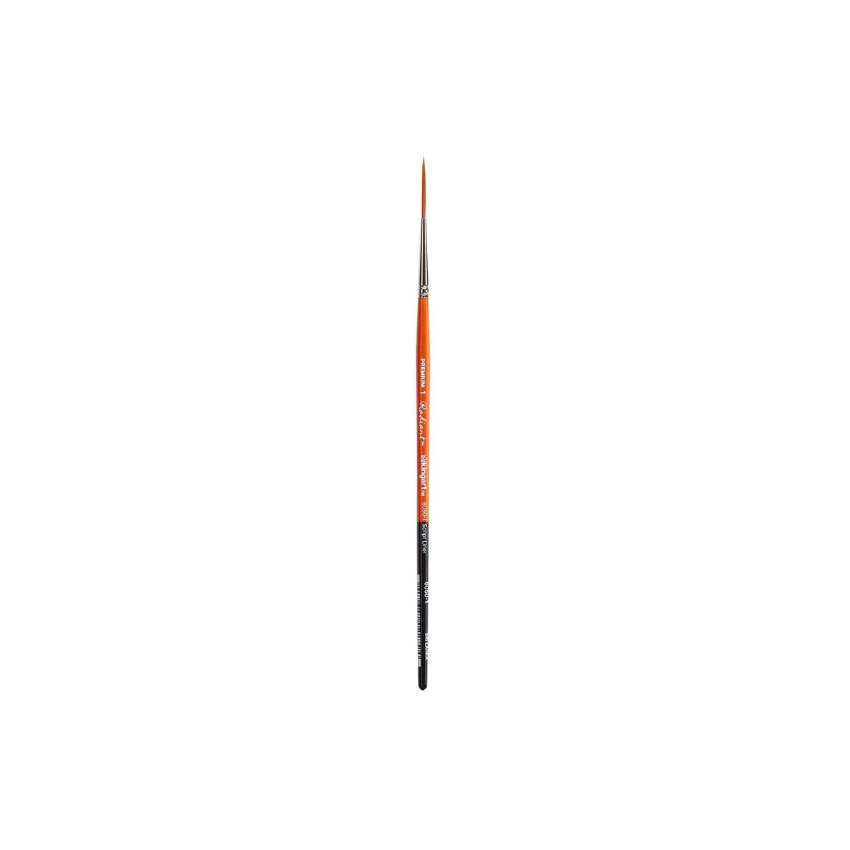 KINGART Paint Brush, 1 (Single), Orange & Black
