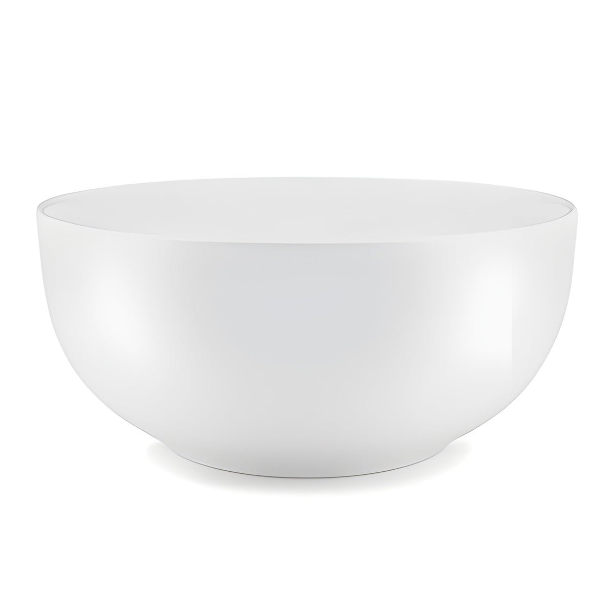 Q Squared Diamond Round Serving Bowl, 10-Inch, Melamine, White