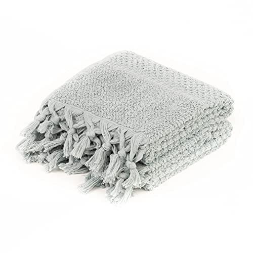 100% Cotton Organic Turkish Luxury Towels for Bathroom | Oversized | Soft, Higly Absorbent, Quick Dry and Odor Resistant | Machine Washable (Matte Green, Set of 2 Hand Towels)