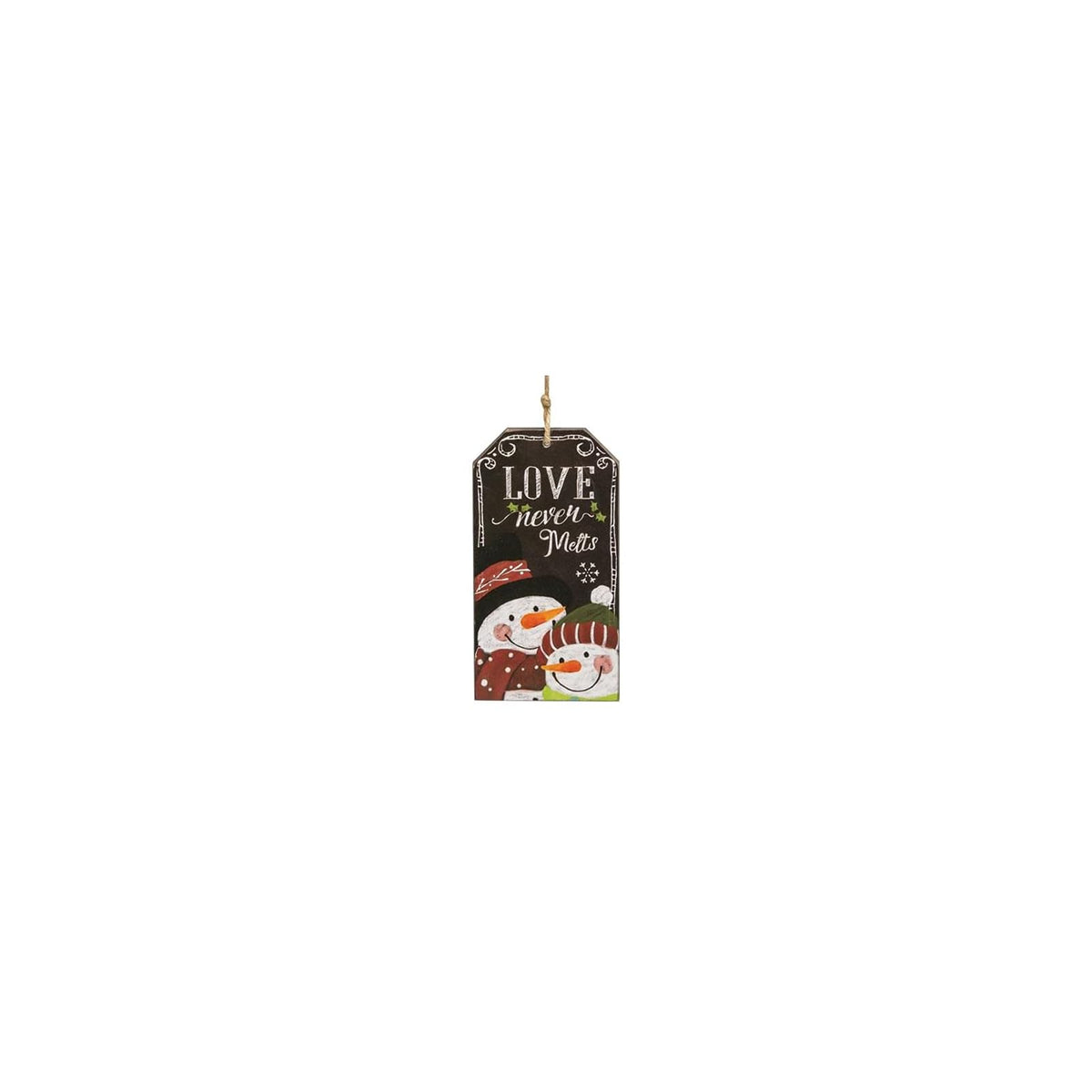 CWI Gifts Hanging Ornament, 6" high by 3" wide, Black