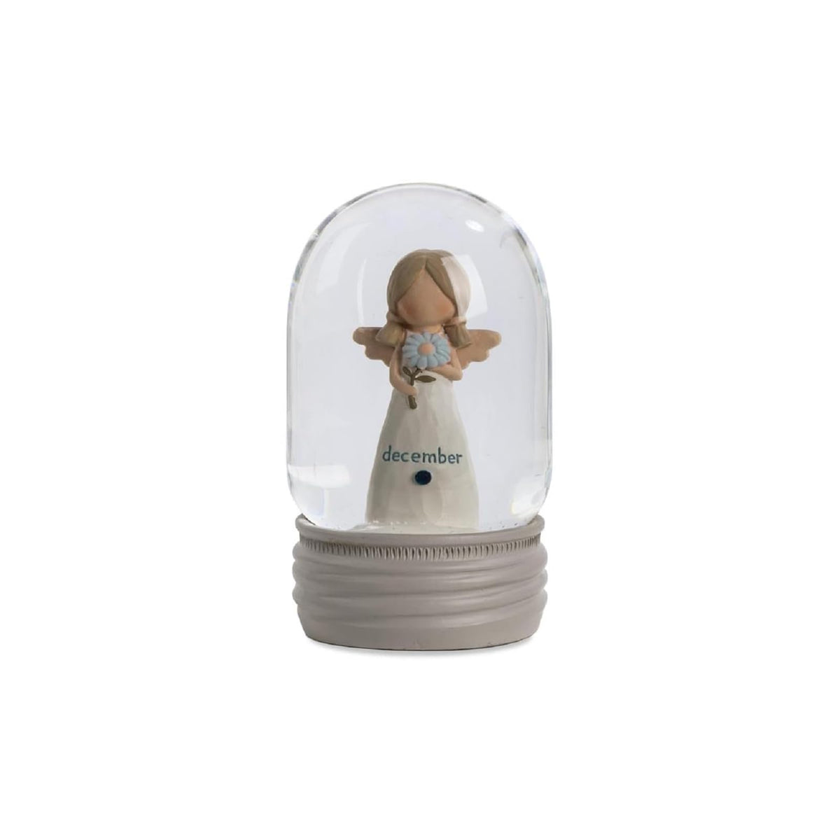 Blossom Bucket Snow Globe, Clear, Classic