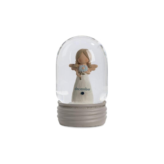 Blossom Bucket Snow Globe, Clear, Classic