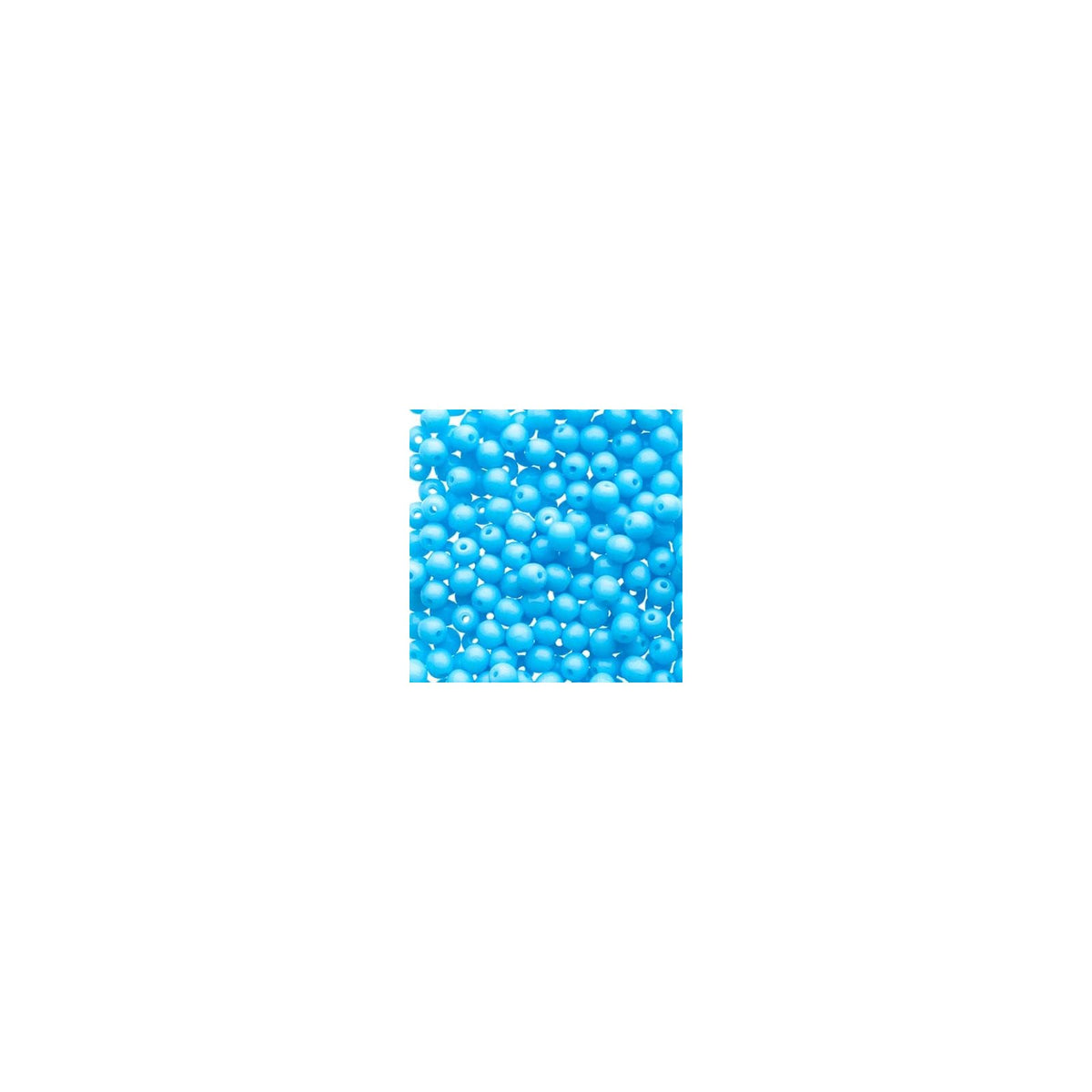 John Bead Craft Bead, Small, Opaque Blue Turquoise
