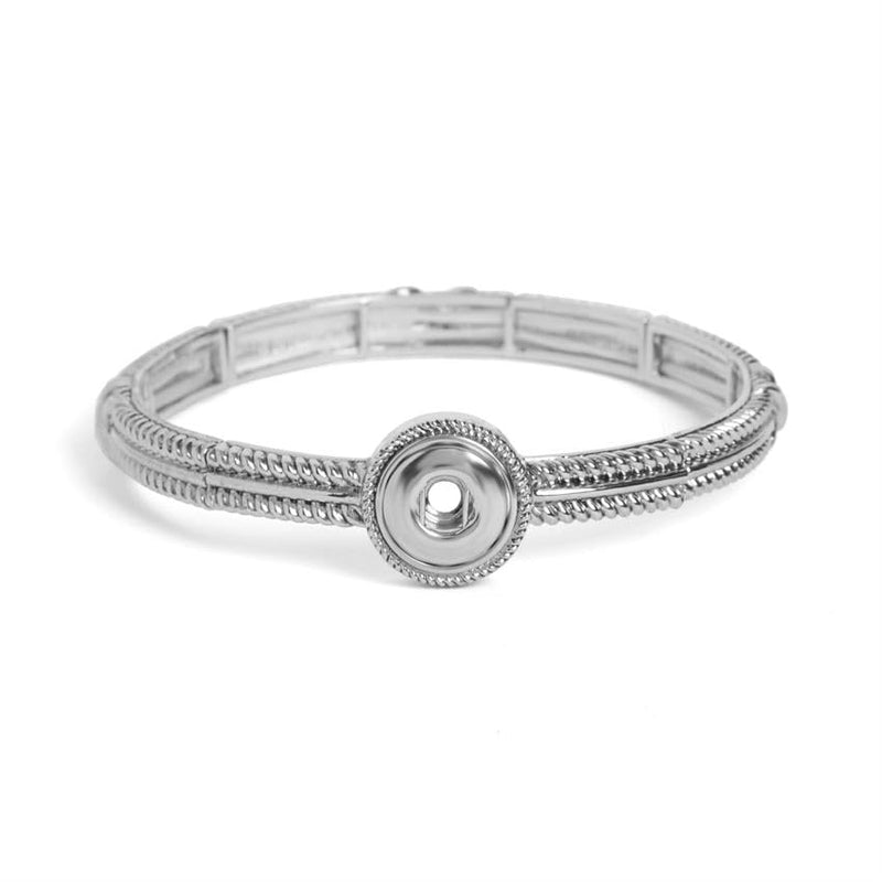 Ginger Snaps Petites Alta Bracelet, Rhodium Plated, Stretch, Women, Jewelry and Accessories