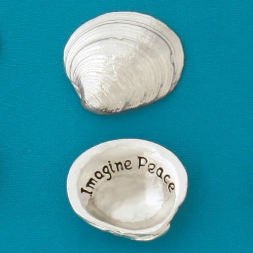 Basic Spirit Pocket Token Coin - Imagine Peace Med. Shell - Handcrafted Pewter, Love Gift for Coin Collecting