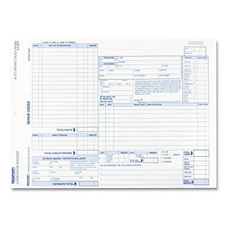 Rediform Speediset Four-Part Auto Repair Form, Four-Part Carbonless, 11 x 8.5, 50 Forms Total