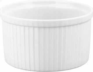 Pillivuyt Porcelain 3.75-Cup, 6-1/2-Inch Diameter Classic Pleated Souffle Dish