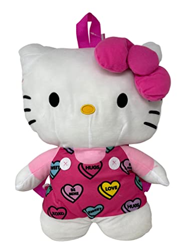 Fast Forward Hello Kitty Plush Backpack with Heart & Love