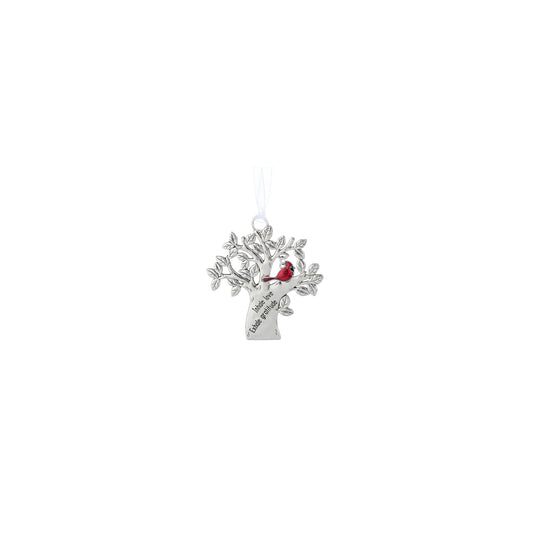 Ganz Hanging Ornament, Red, Silver
