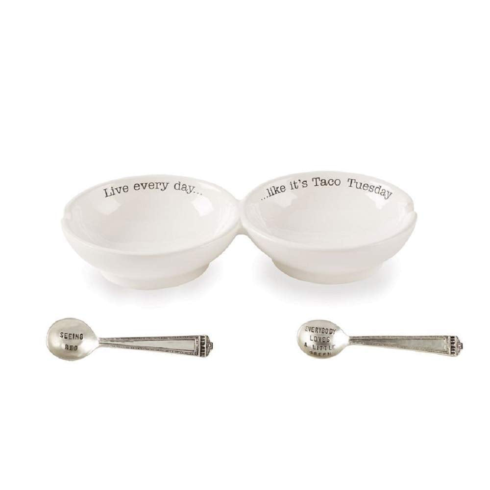 Mud Pie Double Salsa Server Set