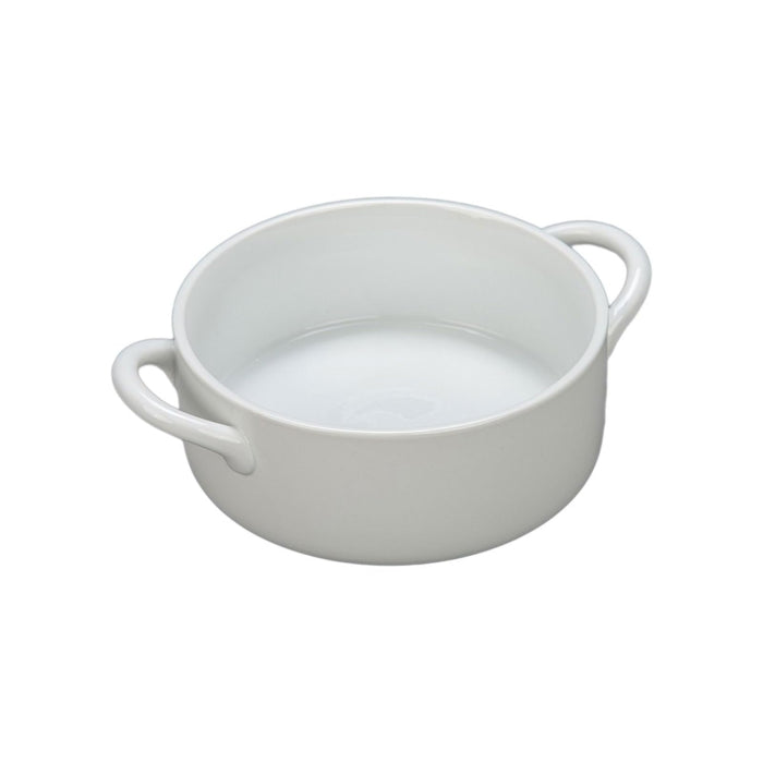 BIA Cordon Bleu Casseroles, 9" diameter x 11.75" length x 3.75" height, White