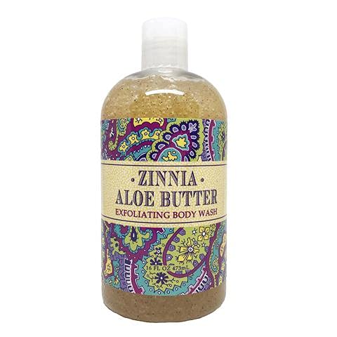 Greenwich Bay Trading Company Botanical Collection: Zinnia Aloe Butter 16oz Body Wash