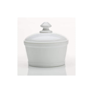 Mosser Glass Butter Dish, White