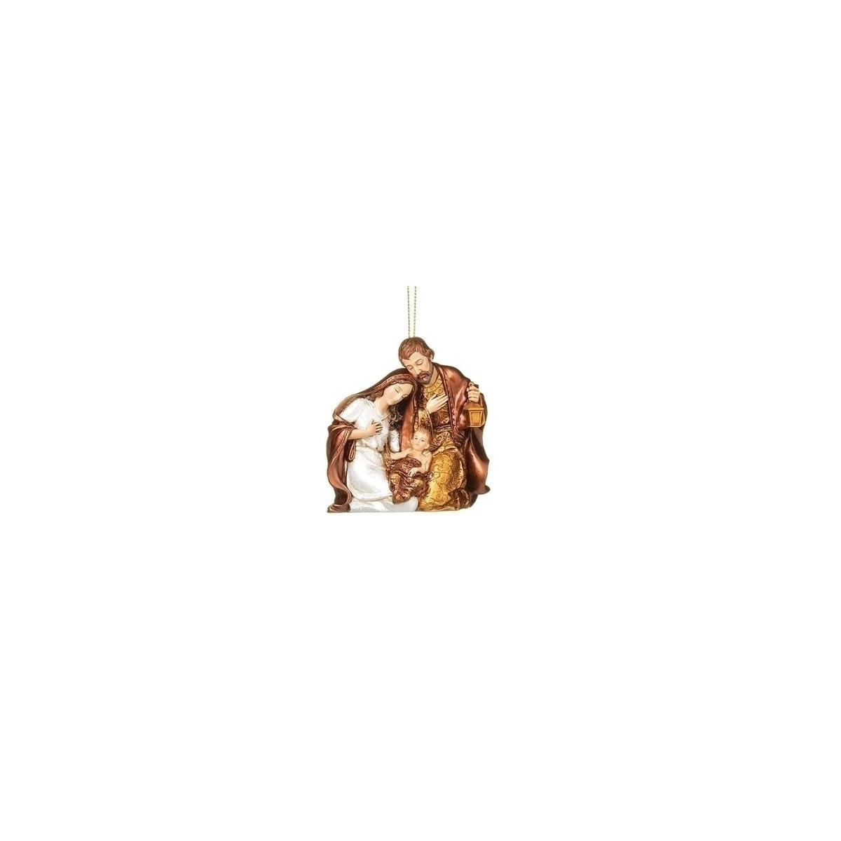 Roman Hanging Ornament, 3.25 inches, Bronze,white