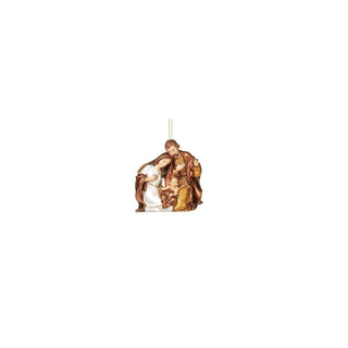 Roman Hanging Ornament, 3.25 inches, Bronze,white