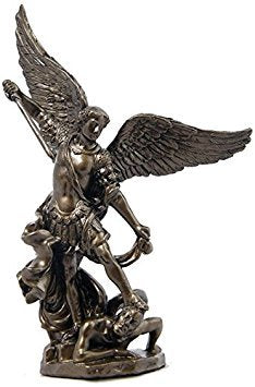 Unicorn Studio US 4.13 Inch Archangel - Saint Michael Standing on Demon's Head
