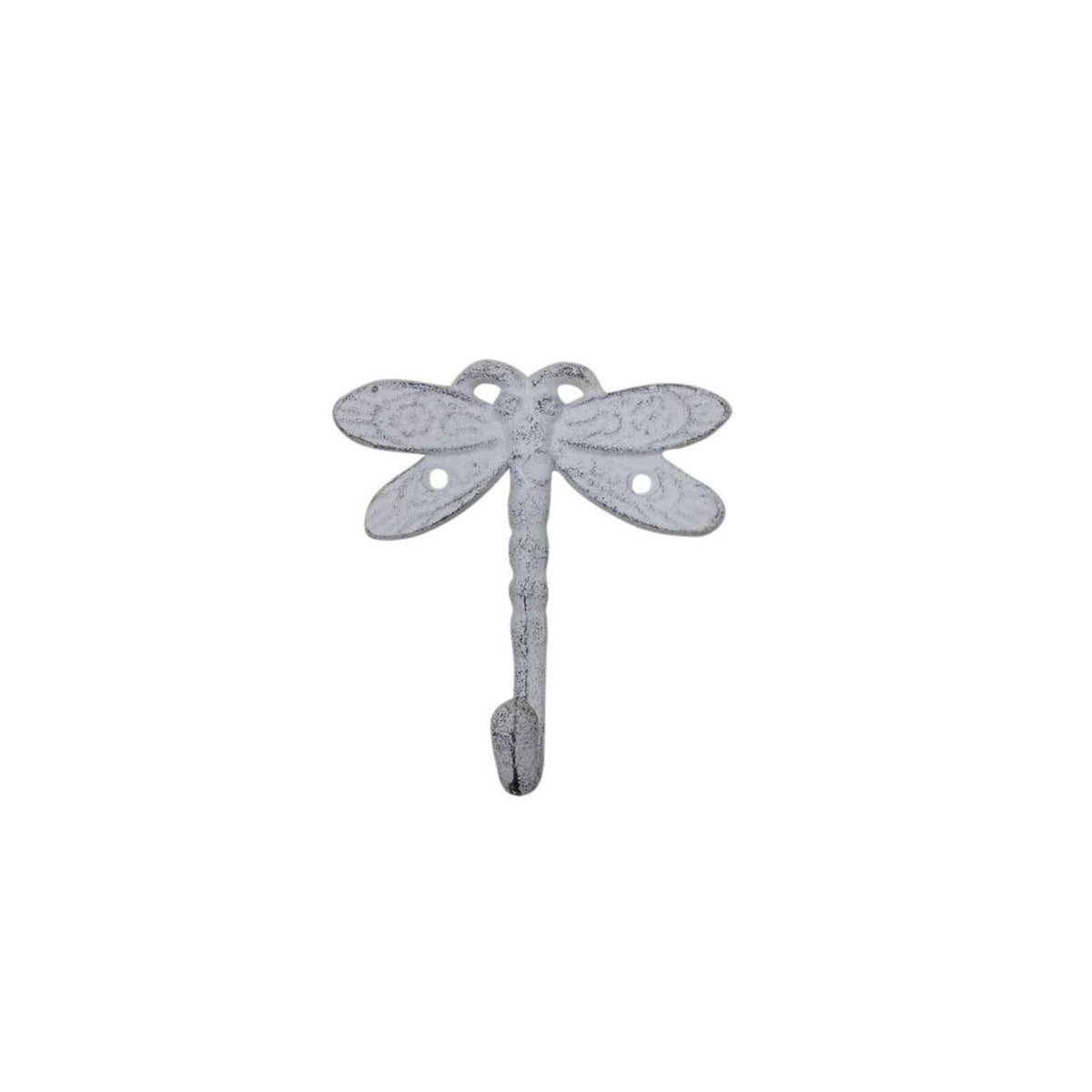 Handcrafted Nautical Decor Storage Hook, White, Rustic