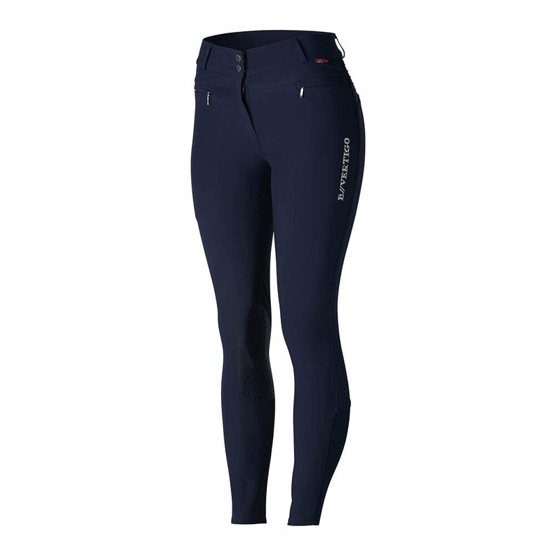 B Vertigo Drea Womens Silicon Knee Patch Breeches - Dark Navy - 30