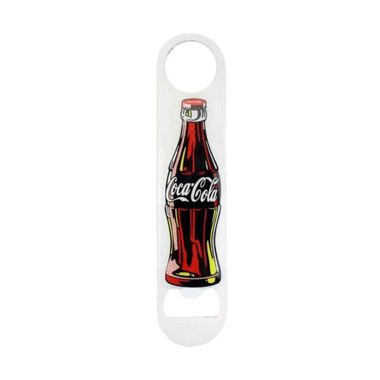 Tablecraft CC411 Coca-Cola Flat Bottle Opener, 7.125" x 1.625", Red