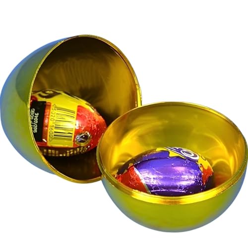 Golden Fillable Easter Egg - 4&quot;, 1 Pc