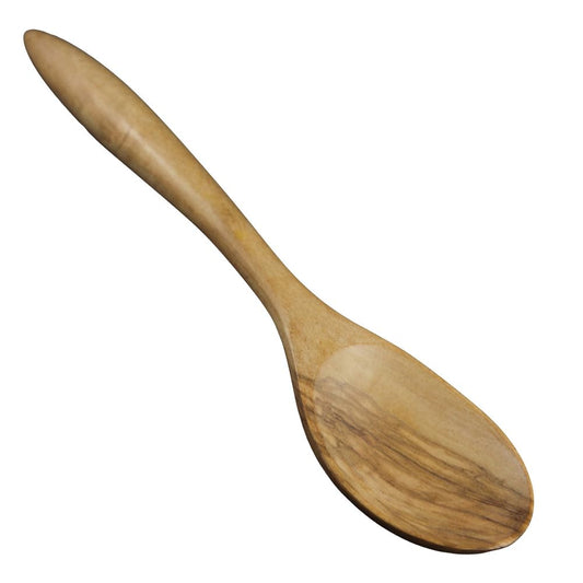 Browne & Co Berard Olive Wood 12-Inch Handcrafted Wood Spoon, Terra Collection