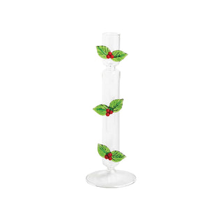 Mud Pie Candle Holder, 8 1/4 inches, Green