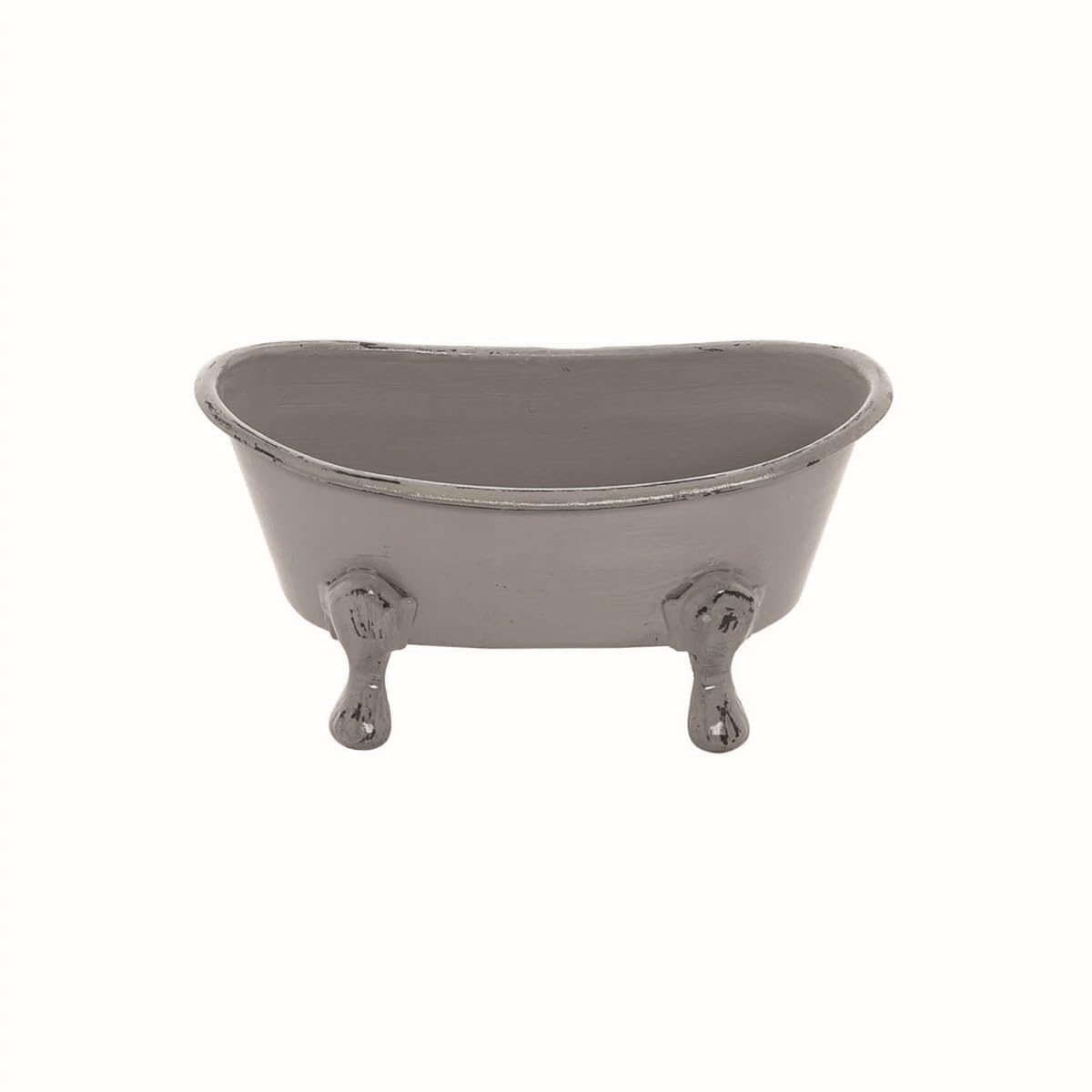 Foreside Mini Gray Bathtub Soap Dish