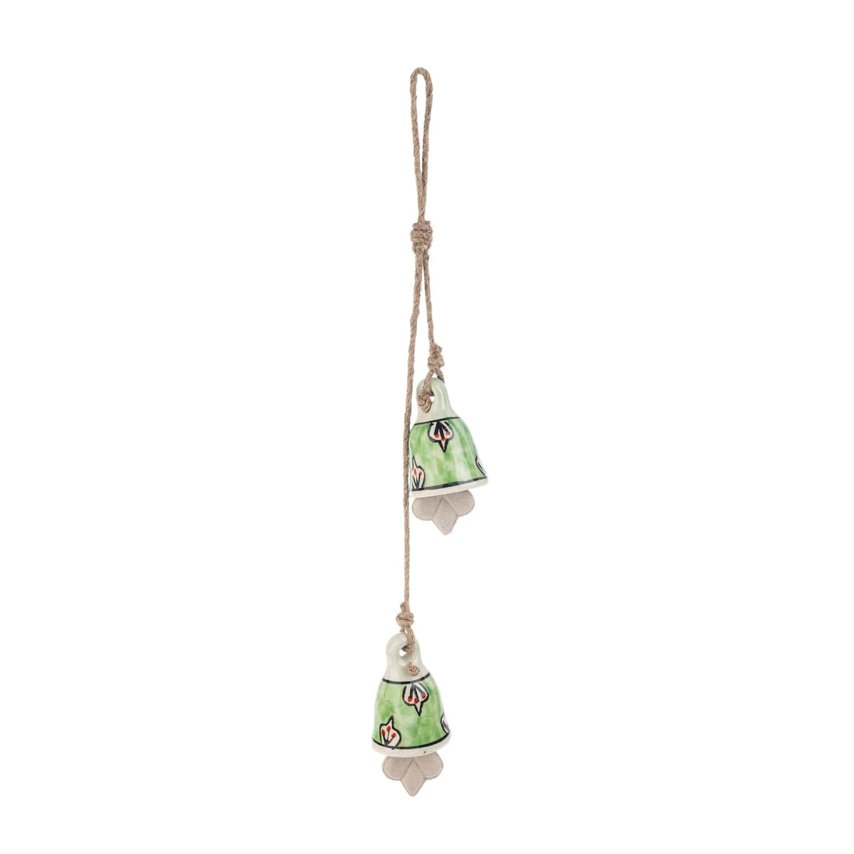 Ganz Wind Chime, 13 Inch, Green/White