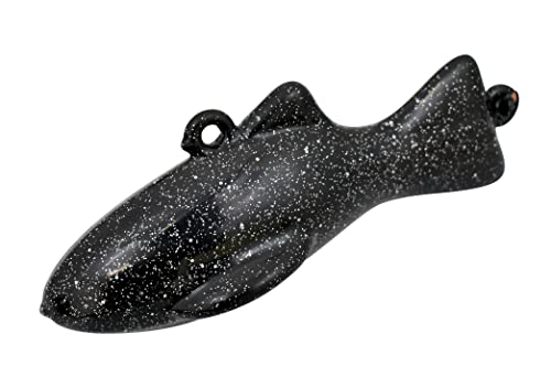 MagBay Lures 100% USA Made Downrigger Weights Heavy Dredge Fish Weight - Vinyl or uncoated (Black, 4lb)…
