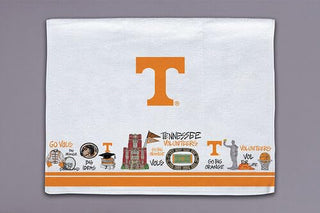 Magnolia Lane Towel, Large, Orange, White