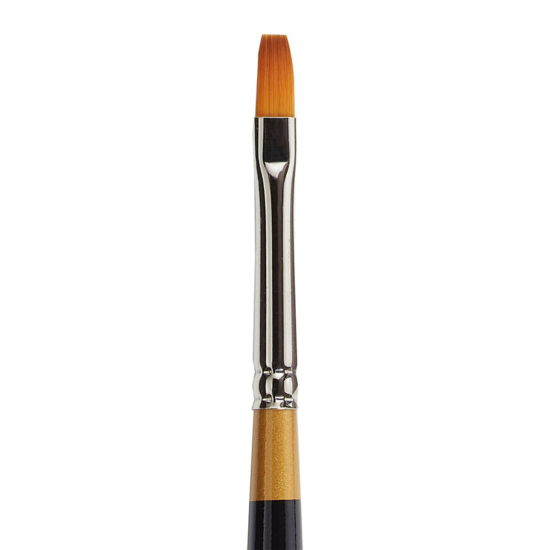 KINGART Original Gold 9300-20 Flat Shader Premium Golden Taklon Multimedia Artist Brushes