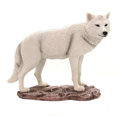 Pacific Giftware Majestic Lone White Wolf Collectible Figurine Statue Home Decor Gift