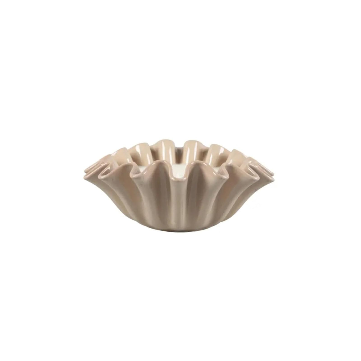 Flora Bunda Candle, 17 oz, Beige