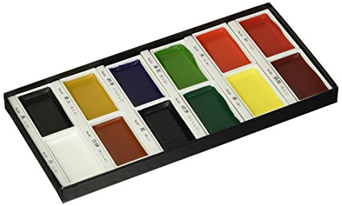 Kuretake Zig Gansai Tambi 12-Color Painting Set