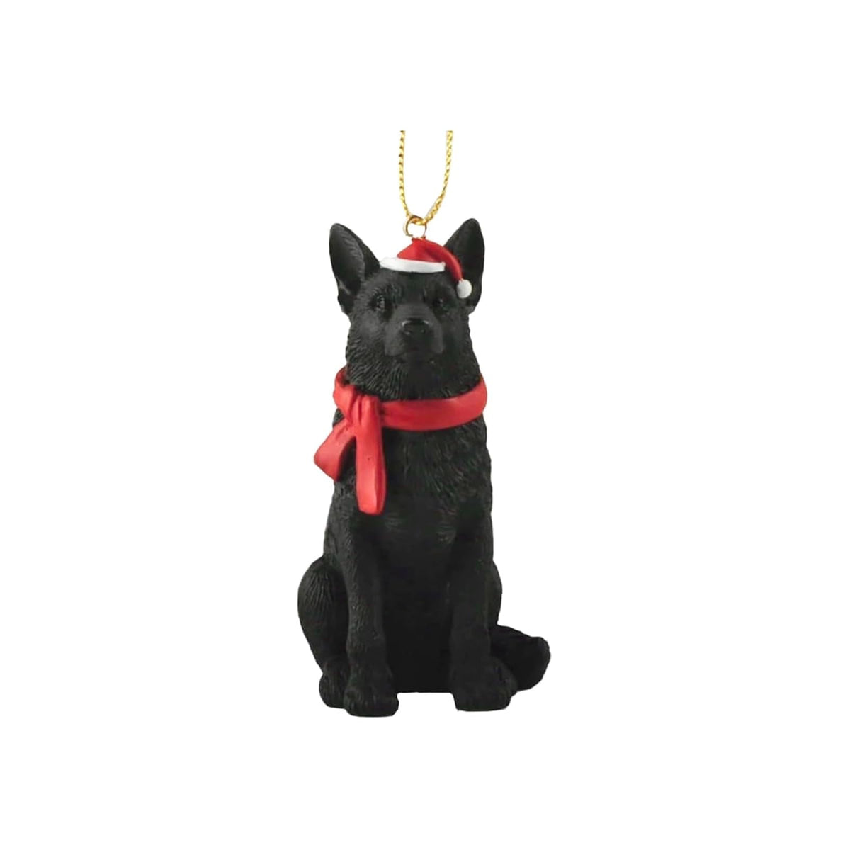 JFSM INC. Hanging Ornament, 3.5 inches, Black German Shepherd