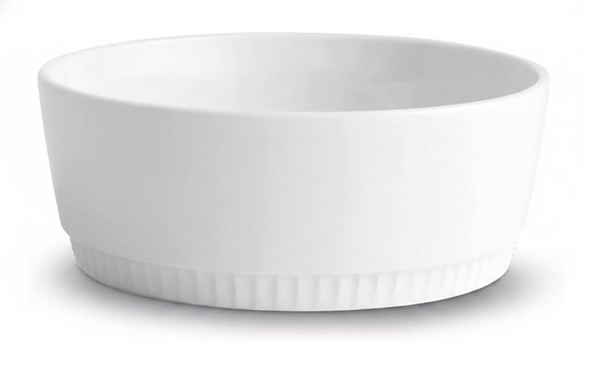 Pillivuyt France, Toulouse Round Porcelain Bowl, 5.5 Inches Diameter, Oven-Microwave-Freezer, 16 Ounces, White, 5.5 Diameter