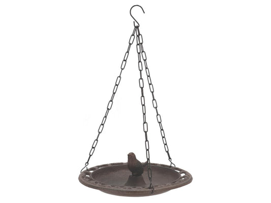 Esschert Design BR26 Series Wall Bird Feeder in Giftbox, Antique Brown