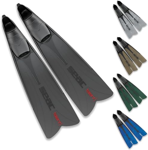 SEAC Talent Diving Fins, Black, 11/12