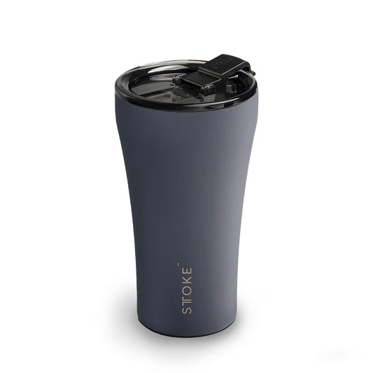 Sttoke Leakproof Ceramic Reusable Coffee Cup 12 oz - Slated Grey