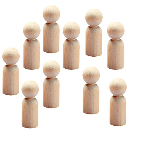 Hygloss Products, Inc Wood Peg Dolls, 2.5-Inch, Natural