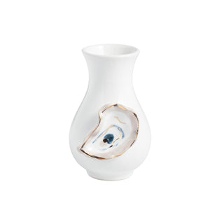 Mud Pie Vase, 5" x 3" dia, White