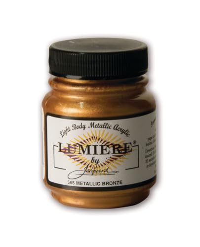 Jacquard Lumiere Metallic and Pearlescent Paint 2.25 Oz, 565 Metallic Bronze