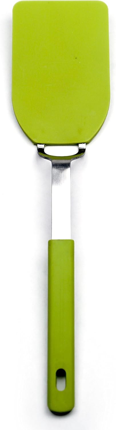 RSVP International Medium Nylon Nonstick Flexible Spatula, Green