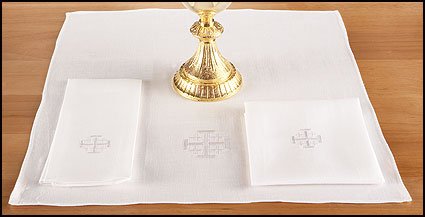 4 Pack of 100% Altar Linen Corporal for Churches