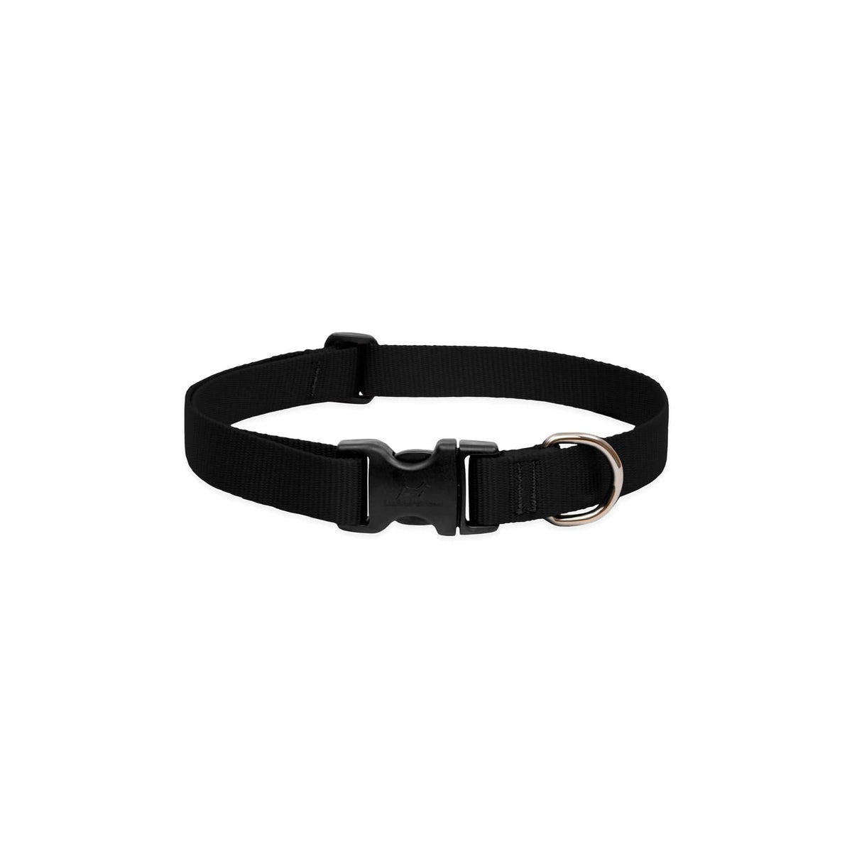 LupinePet Animal Collar, 1"W; 16-28" Neck, Black