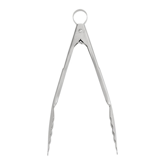 Browne & Co Cuisipro 9.5-Inch Stainless Steel Locking Tongs