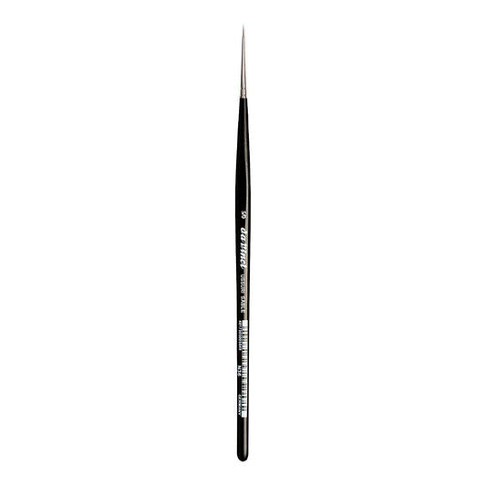 Gregory Daniels Fine Arts da Vinci Watercolor Series 36 Paint Brush, Round Russian Red Sable with Black Handle, Size 5/0