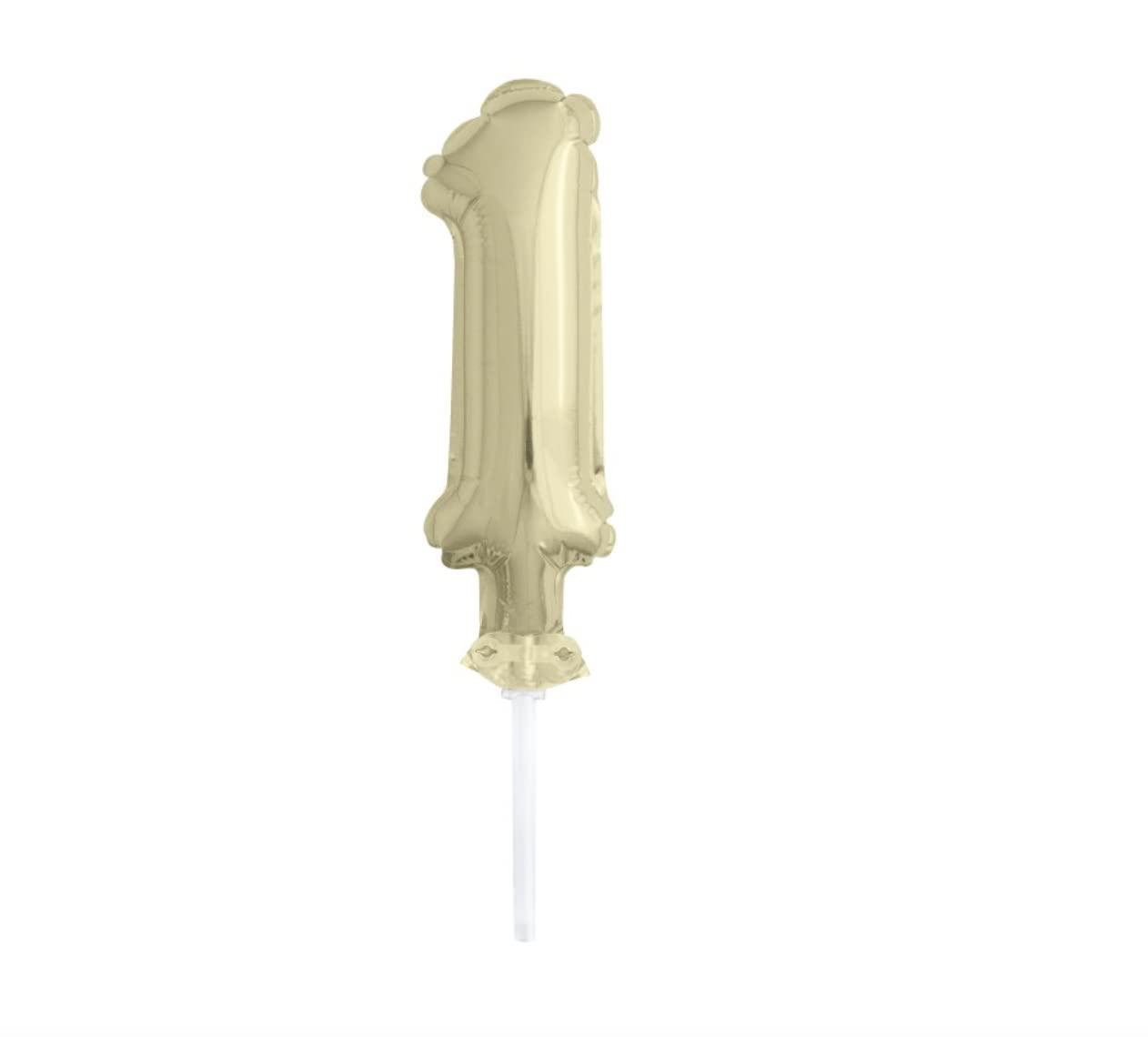 Unique Industries Unique 57261 Gold Foil Number 1 Party Balloon Cake Topper 1 ct 5"