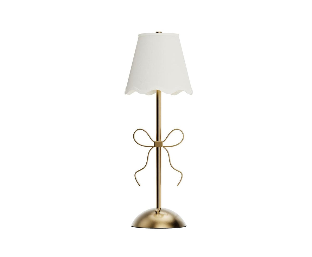 Two's Company Lamp, 11.5 inches, Gold
